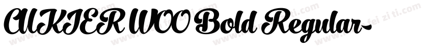 CUKIER W00 Bold Regular字体转换